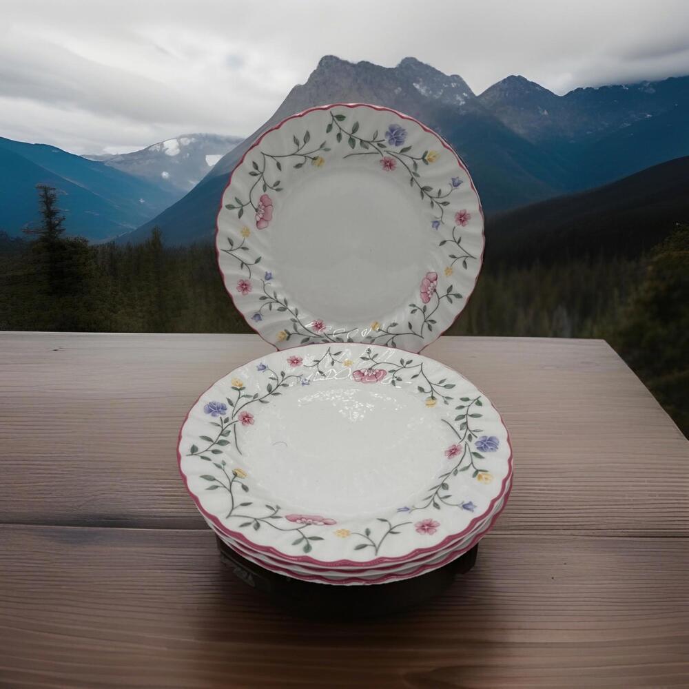 Johnson Brothers Summer Chintz Luncheon Plates – Set of 4 – Made in England
